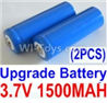 HaiBoXing 12813 Parts-22-03 12633 Official 3.7V 1500mAH Battery(Li-ion Batteries)-2pcs,HBX 12813 Car Parts,HaiBoXing 12813 RC Truck Spare parts Accessories,1:12 4WD High Speed Buggy Parts