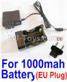 HaiBoXing 12813 Parts-22-10 25206 Charge Box and Charger(Europen Standard Socket)-(Can only be used for 1000mah Battery),HBX 12813 Car Parts,HaiBoXing 12813 RC Truck Spare parts Accessories,1:12 4WD High Speed Buggy Parts