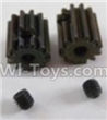 HaiBoXing 12813 Parts-32 12026 Motor Pinion Gears 13T(13 Teeth)& Set Screws-3X3mm(2pcs),HBX 12813 Car Parts,HaiBoXing 12813 RC Truck Spare parts Accessories,1:12 4WD High Speed Buggy Parts