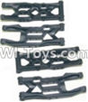 HaiBoXing 12881P Parts-04 12004 Front Bottom And Rear Bottom Suspension Arms,Front Bottom And Rear Bottom Swing Arm(Total 4PCS),HBX 12881P Car Parts,HaiBoXing 12881P RC Truck Spare parts Accessories,1:12 4WD High Speed Buggy Parts