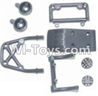 HaiBoXing 12881P Parts-15 12014 Front bottom seat Assembly & Light cover & Front upper seat,HBX 12881P Car Parts,HaiBoXing 12881P RC Truck Spare parts Accessories,1:12 4WD High Speed Buggy Parts