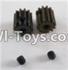 HaiBoXing 12881P Parts-33-01 12026 Motor Pinion Gears(2pcs)-13Teeth & Set Screws-3X3mm(2pcs),HBX 12881P Car Parts,HaiBoXing 12881P RC Truck Spare parts Accessories,1:12 4WD High Speed Buggy Parts