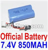 HaiBoXing 12881P Parts-39-01 12032N Official 7.4V 850mah Battery(1pcs),HBX 12881P Car Parts,HaiBoXing 12881P RC Truck Spare parts Accessories,1:12 4WD High Speed Buggy Parts