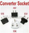 HaiBoXing 12881P Parts-39-09 Standard Adapter Universal Converter Socket(You can choose AU,US,EU,UK Version),HBX 12881P Car Parts,HaiBoXing 12881P RC Truck Spare parts Accessories,1:12 4WD High Speed Buggy Parts