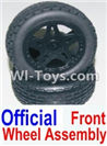 HaiBoXing 12881P Parts-43-02 12036 Official Front wheel assembly(2 set)-Include Tire lether and wheel hub,HBX 12881P Car Parts,HaiBoXing 12881P RC Truck Spare parts Accessories,1:12 4WD High Speed Buggy Parts