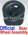 HaiBoXing 12881P Parts-43-03 12039 Official Rear wheel assembly(2 set)-Include Tire lether and wheel hub,HBX 12881P Car Parts,HaiBoXing 12881P RC Truck Spare parts Accessories,1:12 4WD High Speed Buggy Parts