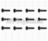 HaiBoXing 12881P Parts-53 S011 Countersunk Self Tapping Screws(12pcs)-2X15mm,HBX 12881P Car Parts,HaiBoXing 12881P RC Truck Spare parts Accessories,1:12 4WD High Speed Buggy Parts