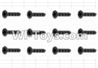 HaiBoXing 12881P Parts-56 S020 Countersunk Self Tapping Screw(12pcs)-2.6X8mm,HBX 12881P Car Parts,HaiBoXing 12881P RC Truck Spare parts Accessories,1:12 4WD High Speed Buggy Parts