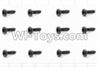 HaiBoXing 12881P Parts-57 S029 Round Head Self Tapping Screw(12pcs)-2.6X10mm,HBX 12881P Car Parts,HaiBoXing 12881P RC Truck Spare parts Accessories,1:12 4WD High Speed Buggy Parts