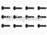HaiBoXing 12881P Parts-60 S062 Countersunk Screw(12pcs)-3X10mm,HBX 12881P Car Parts,HaiBoXing 12881P RC Truck Spare parts Accessories,1:12 4WD High Speed Buggy Parts
