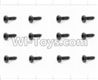 HaiBoXing 12881P Parts-63 S093 Round Head Self Tapping Screw(12pcs)-2x6mm,HBX 12881P Car Parts,HaiBoXing 12881P RC Truck Spare parts Accessories,1:12 4WD High Speed Buggy Parts