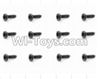 HaiBoXing 12881P Parts-68 S161 Round Head Self Tapping Screws(12pcs)-2.6X12mm,HBX 12881P Car Parts,HaiBoXing 12881P RC Truck Spare parts Accessories,1:12 4WD High Speed Buggy Parts