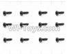 HaiBoXing 12881P Parts-70 S163 Round Head Self Tapping Screws(12pcs)-2.6X18mm,HBX 12881P Car Parts,HaiBoXing 12881P RC Truck Spare parts Accessories,1:12 4WD High Speed Buggy Parts