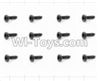 HaiBoXing 12881P Parts-73 S166 Round Head Self Tapping Screws(12pcs)-2.3X16mm,HBX 12881P Car Parts,HaiBoXing 12881P RC Truck Spare parts Accessories,1:12 4WD High Speed Buggy Parts