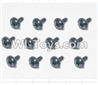 HaiBoXing 12881P Parts-74 S167 Flange Head Self Tapping Screws(12pcs)-2.3X8mm,HBX 12881P Car Parts,HaiBoXing 12881P RC Truck Spare parts Accessories,1:12 4WD High Speed Buggy Parts
