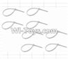 HaiBoXing 12882P Parts-32 P011 Zip Ties-Small(8pcs),HBX 12882P Car Parts,HaiBoXing 12882P RC Truck Spare parts Accessories,1:12 4WD High Speed Buggy Parts