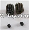 HaiBoXing 12882P Parts-33-01 12026 Motor Pinion Gears(2pcs)-13Teeth & Set Screws-3X3mm(2pcs),HBX 12882P Car Parts,HaiBoXing 12882P RC Truck Spare parts Accessories,1:12 4WD High Speed Buggy Parts