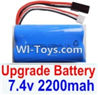 HaiBoXing 12882P Parts-39-03 Upgrade 7.4V 2200mah Battery(1pcs),HBX 12882P Car Parts,HaiBoXing 12882P RC Truck Spare parts Accessories,1:12 4WD High Speed Buggy Parts