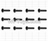 HaiBoXing 12882P Parts-53 S011 Countersunk Self Tapping Screws(12pcs)-2X15mm,HBX 12882P Car Parts,HaiBoXing 12882P RC Truck Spare parts Accessories,1:12 4WD High Speed Buggy Parts