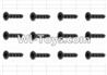HaiBoXing 12882P Parts-65 S138 Countersunk Self Tapping Screw(12pcs)-2.6X10mm,HBX 12882P Car Parts,HaiBoXing 12882P RC Truck Spare parts Accessories,1:12 4WD High Speed Buggy Parts