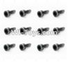 HaiBoXing 12882P Parts-72 S165 Cap Head Screws(12pcs)-2X6mm,HBX 12882P Car Parts,HaiBoXing 12882P RC Truck Spare parts Accessories,1:12 4WD High Speed Buggy Parts