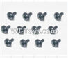 HaiBoXing 12882P Parts-74 S167 Flange Head Self Tapping Screws(12pcs)-2.3X8mm,HBX 12882P Car Parts,HaiBoXing 12882P RC Truck Spare parts Accessories,1:12 4WD High Speed Buggy Parts