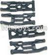 HaiBoXing 12883P Parts-04 12004 Front Bottom And Rear Bottom Suspension Arms,Front Bottom And Rear Bottom Swing Arm(Total 4PCS),HBX 12883P Car Parts,HaiBoXing 12883P RC Truck Spare parts Accessories,1:12 4WD High Speed Buggy Parts