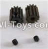 HaiBoXing 12883P Parts-33-01 12026 Motor Pinion Gears(2pcs)-13Teeth & Set Screws-3X3mm(2pcs),HBX 12883P Car Parts,HaiBoXing 12883P RC Truck Spare parts Accessories,1:12 4WD High Speed Buggy Parts