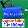 HaiBoXing 12883P Parts-39-02 12225 Upgrade 7.4V 1500MAH Battery(1pcs),HBX 12883P Car Parts,HaiBoXing 12883P RC Truck Spare parts Accessories,1:12 4WD High Speed Buggy Parts