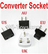 HaiBoXing 12883P Parts-39-09 Standard Adapter Universal Converter Socket(You can choose AU,US,EU,UK Version),HBX 12883P Car Parts,HaiBoXing 12883P RC Truck Spare parts Accessories,1:12 4WD High Speed Buggy Parts