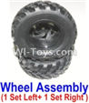 HaiBoXing 12883P Parts-43-02 12059 Official Left and Right wheel assembly(2 set-1x Left and 1X Right),HBX 12883P Car Parts,HaiBoXing 12883P RC Truck Spare parts Accessories,1:12 4WD High Speed Buggy Parts
