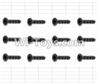 HaiBoXing 12883P Parts-53 S011 Countersunk Self Tapping Screws(12pcs)-2X15mm,HBX 12883P Car Parts,HaiBoXing 12883P RC Truck Spare parts Accessories,1:12 4WD High Speed Buggy Parts