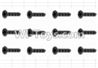 HaiBoXing 12883P Parts-56 S020 Countersunk Self Tapping Screw(12pcs)-2.6X8mm,HBX 12883P Car Parts,HaiBoXing 12883P RC Truck Spare parts Accessories,1:12 4WD High Speed Buggy Parts
