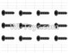HaiBoXing 12883P Parts-58 S038 Countersunk Self Tapping Screw(12pcs)-2X9mm,HBX 12883P Car Parts,HaiBoXing 12883P RC Truck Spare parts Accessories,1:12 4WD High Speed Buggy Parts