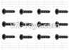 HaiBoXing 12883P Parts-60 S062 Countersunk Screw(12pcs)-3X10mm,HBX 12883P Car Parts,HaiBoXing 12883P RC Truck Spare parts Accessories,1:12 4WD High Speed Buggy Parts