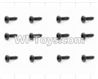 HaiBoXing 12883P Parts-70 S163 Round Head Self Tapping Screws(12pcs)-2.6X18mm,HBX 12883P Car Parts,HaiBoXing 12883P RC Truck Spare parts Accessories,1:12 4WD High Speed Buggy Parts