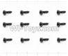 HaiBoXing 12883P Parts-73 S166 Round Head Self Tapping Screws(12pcs)-2.3X16mm,HBX 12883P Car Parts,HaiBoXing 12883P RC Truck Spare parts Accessories,1:12 4WD High Speed Buggy Parts