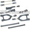 HaiBoXing 12885P Parts-03-01 12003 Front Upper or Rear Upper Swing Arm & Steering Linkage set & Servo Linkage Set & Servo shaft,HBX 12885P Car Parts,HaiBoXing 12885P RC Truck Spare parts Accessories,1:12 4WD High Speed Buggy Parts