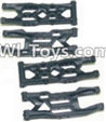 HaiBoXing 12885P Parts-04 12004 Front Bottom And Rear Bottom Suspension Arms,Front Bottom And Rear Bottom Swing Arm(Total 4PCS),HBX 12885P Car Parts,HaiBoXing 12885P RC Truck Spare parts Accessories,1:12 4WD High Speed Buggy Parts