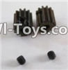 HaiBoXing 12885P Parts-33-01 12026 Motor Pinion Gears(2pcs)-13Teeth & Set Screws-3X3mm(2pcs),HBX 12885P Car Parts,HaiBoXing 12885P RC Truck Spare parts Accessories,1:12 4WD High Speed Buggy Parts