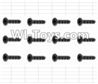 HaiBoXing 12885P Parts-53 S011 Countersunk Self Tapping Screws(12pcs)-2X15mm,HBX 12885P Car Parts,HaiBoXing 12885P RC Truck Spare parts Accessories,1:12 4WD High Speed Buggy Parts