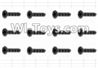 HaiBoXing 12885P Parts-56 S020 Countersunk Self Tapping Screw(12pcs)-2.6X8mm,HBX 12885P Car Parts,HaiBoXing 12885P RC Truck Spare parts Accessories,1:12 4WD High Speed Buggy Parts