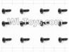 HaiBoXing 12885P Parts-61 S071 Round Head Self Tapping Screw(12pcs)-3X6mm,HBX 12885P Car Parts,HaiBoXing 12885P RC Truck Spare parts Accessories,1:12 4WD High Speed Buggy Parts