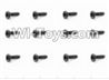 HaiBoXing 12885P Parts-64 S100 Round Head Screw(12pcs)-2.5X8mm,HBX 12885P Car Parts,HaiBoXing 12885P RC Truck Spare parts Accessories,1:12 4WD High Speed Buggy Parts