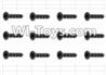 HaiBoXing 12885P Parts-65 S138 Countersunk Self Tapping Screw(12pcs)-2.6X10mm,HBX 12885P Car Parts,HaiBoXing 12885P RC Truck Spare parts Accessories,1:12 4WD High Speed Buggy Parts