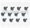 HaiBoXing 12885P Parts-67 S160 Flange Head Self Tapping Screws(12pcs)-2.6X8mm,HBX 12885P Car Parts,HaiBoXing 12885P RC Truck Spare parts Accessories,1:12 4WD High Speed Buggy Parts