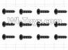 HaiBoXing 12885P Parts-69 S162 Countersunk Self Tapping Screw(12pcs)-2.6X18mm,HBX 12885P Car Parts,HaiBoXing 12885P RC Truck Spare parts Accessories,1:12 4WD High Speed Buggy Parts