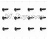 HaiBoXing 12885P Parts-70 S163 Round Head Self Tapping Screws(12pcs)-2.6X18mm,HBX 12885P Car Parts,HaiBoXing 12885P RC Truck Spare parts Accessories,1:12 4WD High Speed Buggy Parts