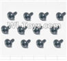 HaiBoXing 12885P Parts-71 S164 Flange Head Self Tapping Screws(12pcs)-2X6mm,HBX 12885P Car Parts,HaiBoXing 12885P RC Truck Spare parts Accessories,1:12 4WD High Speed Buggy Parts