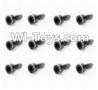 HaiBoXing 12885P Parts-72 S165 Cap Head Screws(12pcs)-2X6mm,HBX 12885P Car Parts,HaiBoXing 12885P RC Truck Spare parts Accessories,1:12 4WD High Speed Buggy Parts